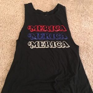 VS Pink “merica” tank